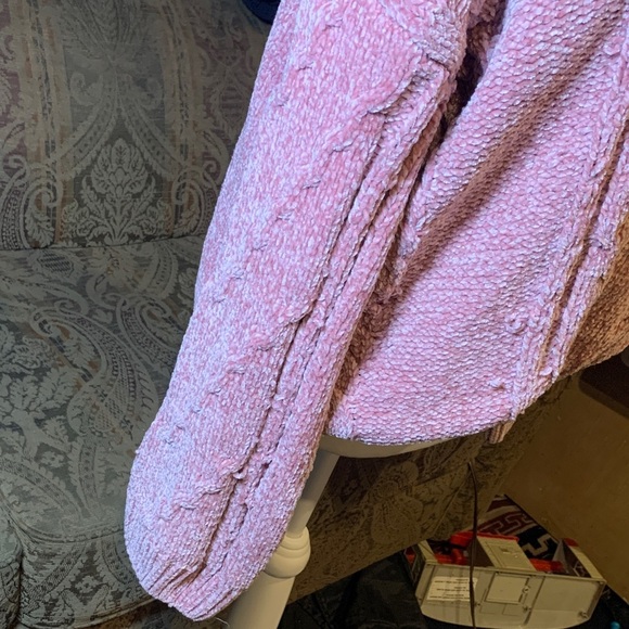 Pink Sweater Knit Vintage Oversized Super soft Pink Martini Size Large Coquette - Picture 2 of 12